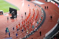 「国立競技場オープニングイベント ～HELLO, OUR STADIUM～」の「東北絆まつり」の様子。（写真提供：JSC）