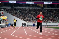 「国立競技場オープニングイベント ～HELLO, OUR STADIUM～」の「ONE RACE」の様子。（写真提供：JSC）