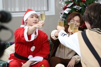 クリスマスパーティの様子。