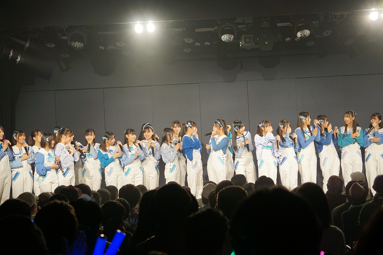 4thシングルに参加することが発表され、驚く2期研究生。(c)STU