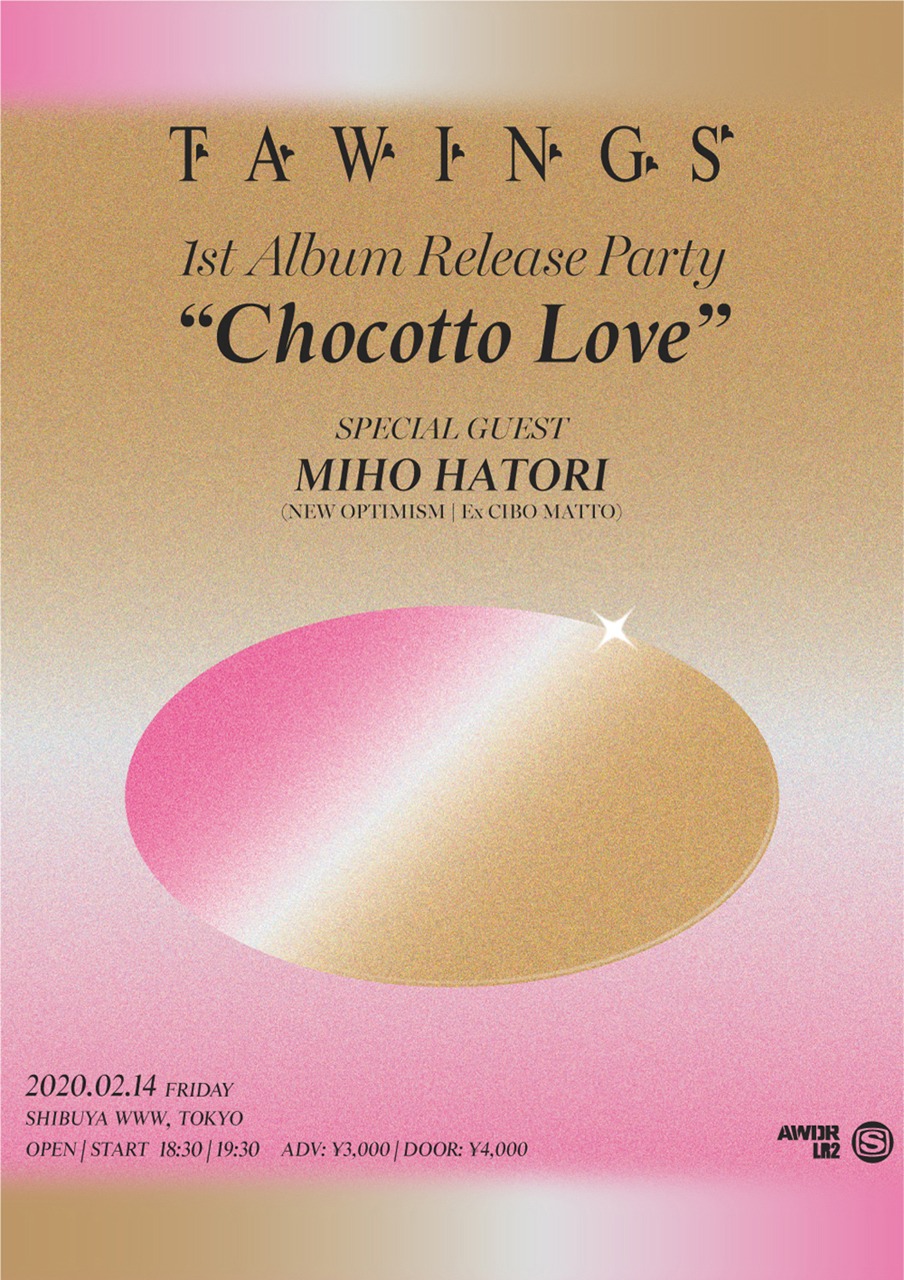 「TAWINGS 1st Album Release Party "Chocotto Love"」フライヤー