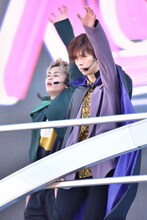 手前からリョウガ、タクヤ。