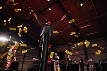 「オーラル・ジョブズ」収録中の様子。