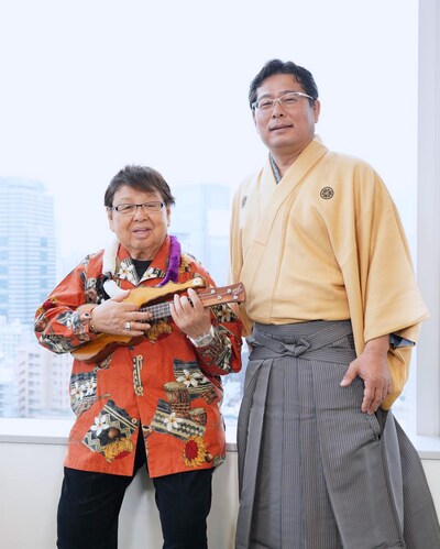 左から高木ブー、三宅良二。