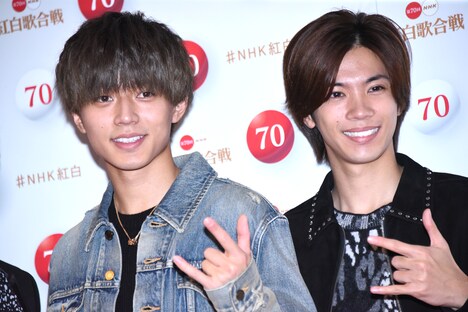 左から永瀬廉、神宮寺勇太。