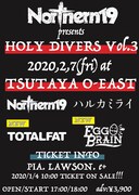 Northern19「Northern19 presents HOLY DIVERS Vol.3」告知フライヤー