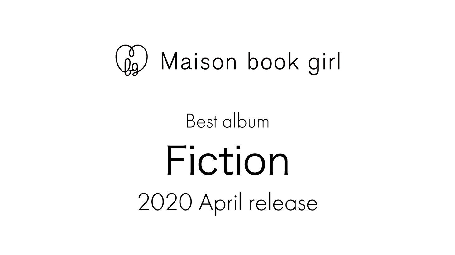 Maison book girlベストアルバム「Fiction」告知ビジュアル