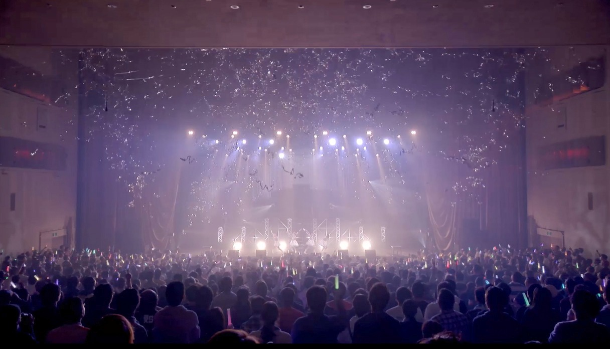 ロッカジャポニカ「ROCK A JAPONICA "FRONTIER" LIVE ～中野サンプラザ 平成最後のアイドルコンサート～」トレイラー映像のワンシーン。