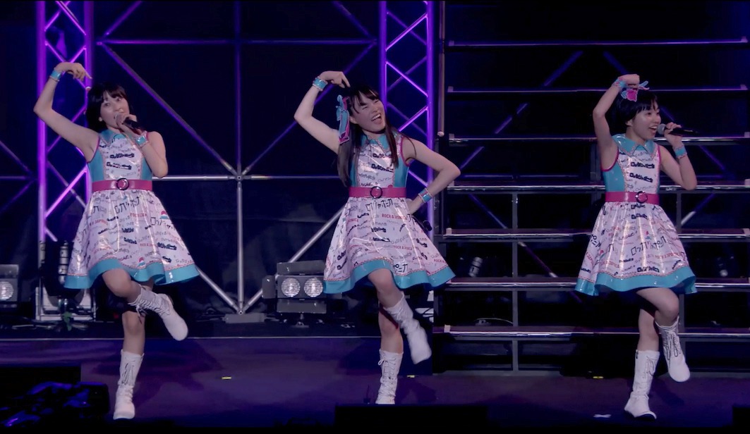 ロッカジャポニカ「ROCK A JAPONICA "FRONTIER" LIVE ～中野サンプラザ 平成最後のアイドルコンサート～」トレイラー映像のワンシーン。