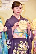 2020年1月に東京・乃木神社で行われた成人式での渡辺みり愛。