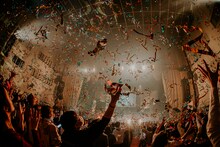 二丁目の魁カミングアウト「『ゲイでもアイドルになれる！』in 中野サンプラザ」の様子。（撮影：タマイシンゴ）