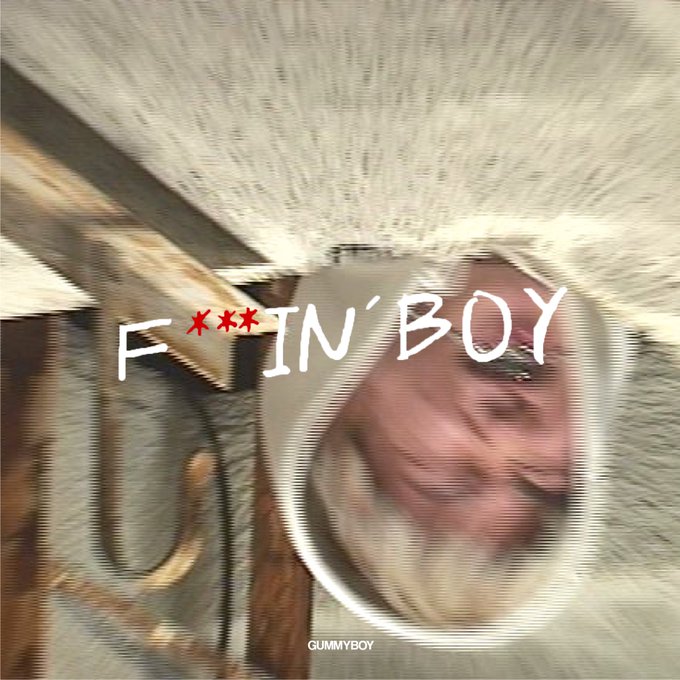 gummyboy「f***in' boy」配信ジャケット