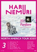 「HARU NEMURI "North America Tour 2020"」フライヤー