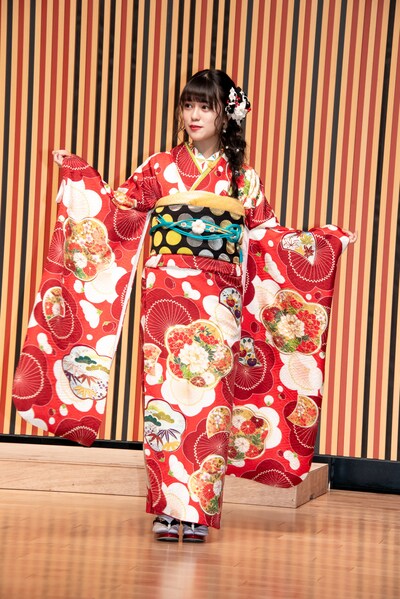 2020年1月に行われたAKB48グループの新成人メンバーによる成人式に参加した竹内彩姫（SKE48）。