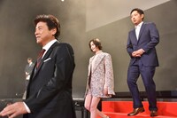左から三浦友和、玉城ティナ、入江悠監督。