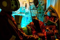 会場に用意された展示物。（撮影：ヤオタケシ）