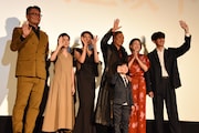映画「太陽の家」公開記念舞台挨拶の様子。
