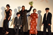 映画「太陽の家」公開記念舞台挨拶の様子。