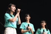 STU48の新キャプテンに就任した今村美月（手前）。(c)AKS