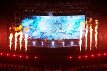 「東方神起 LIVE TOUR 2019～XV～」の様子。