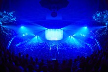 yonige「一本」日本武道館公演の様子。（撮影：太田好治・立脇卓）