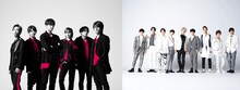 左からSixTONES、Snow Man。