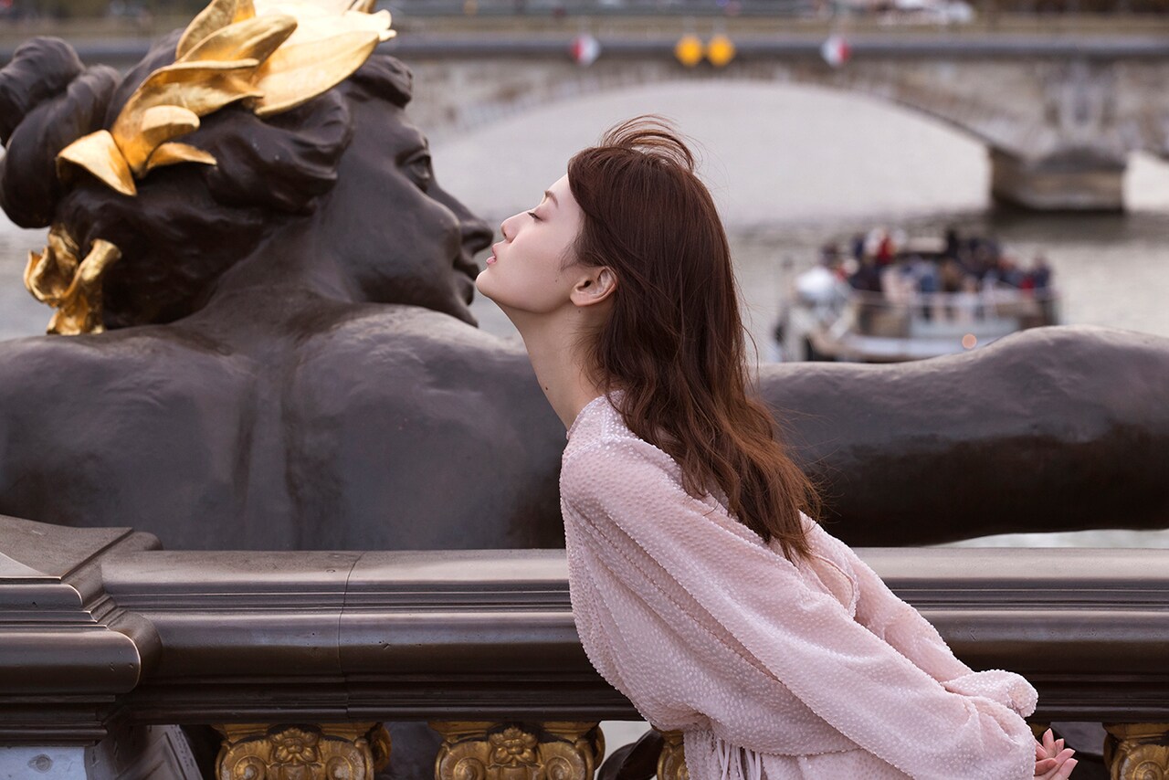 「忘れられない人」より山下美月のお気に入りカット。（撮影：須江隆治）