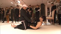 トレーニング中のGACKT。 (c)フジテレビ