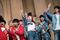 青春高校3年C組「君のことをまだ何にも知らない」リリースイベントの様子。