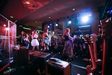 Aldious「The NAMM SHOW 2020」出演時の様子。(Photo by Michael Helms)