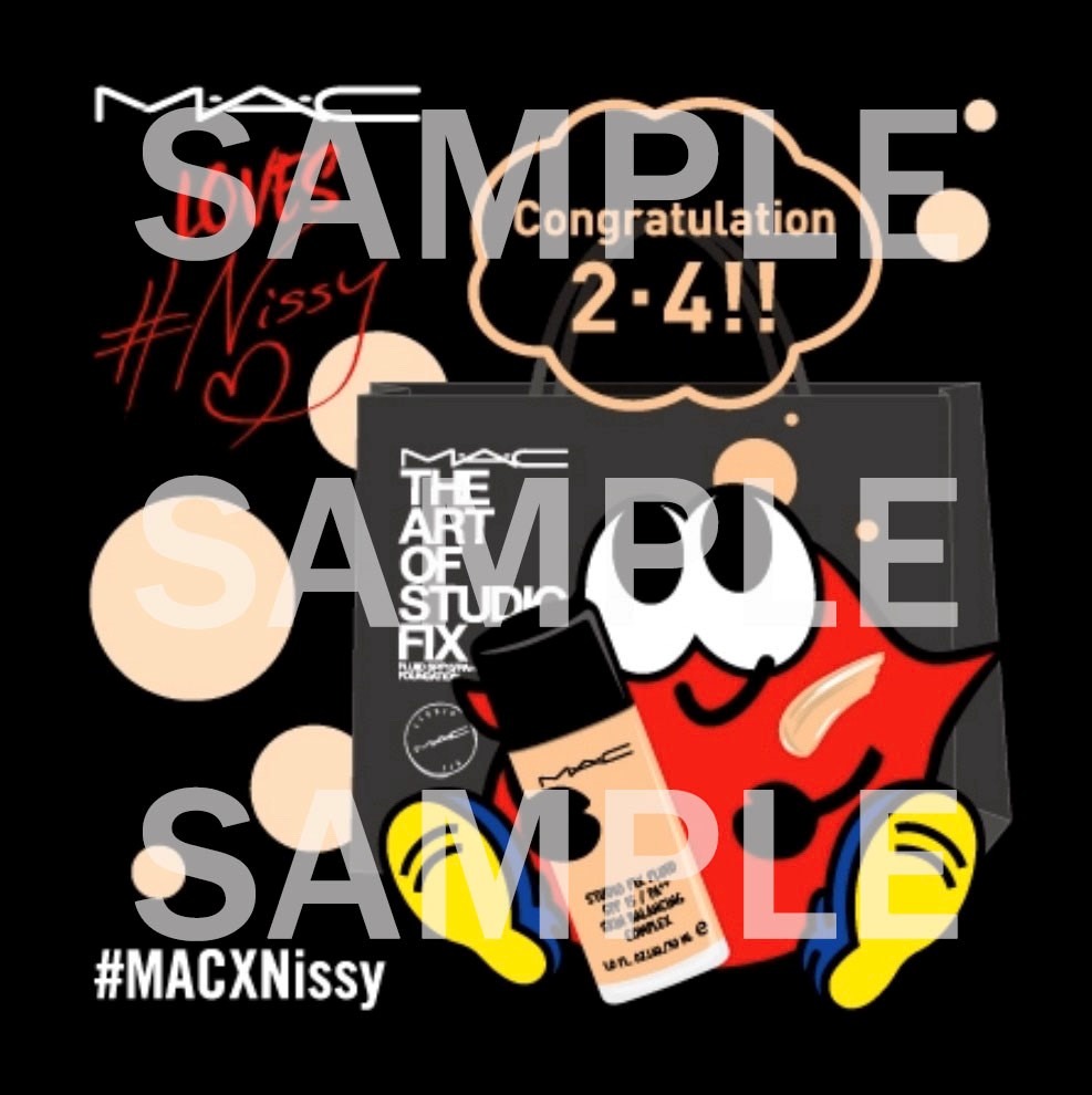 #MACXNissyのコラボステッカー。