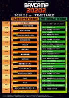 「ATFIELD inc.20th presents BAYCAMP20202」タイムテーブル