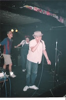 レゲエDJ時代の松田“CHABE”岳二。1991年、新宿JAM STUDIOにて。（写真提供：松田“CHABE”岳二）