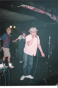 レゲエDJ時代の松田“CHABE”岳二。1991年、新宿JAM STUDIOにて。(写真提供:松田“CHABE”岳二)