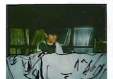 松田“CHABE”岳二。1991年頃、下北沢ZOOのDJブースにて。(写真提供:松田“CHABE”岳二)