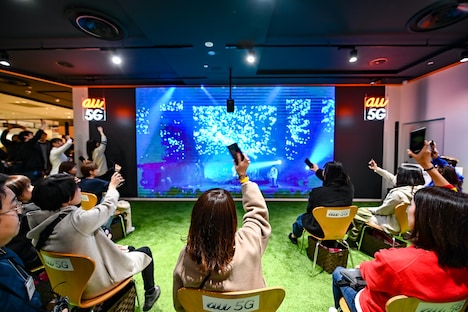 au SHIBUYA MODIの様子。（写真提供：KDDI）