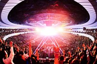 「GLAY ARENA TOUR 2019-2020 DEMOCRACY 25TH HOTEL GLAY THE SUITE ROOM」1月26日の横浜アリーナ公演の様子。（撮影：上溝恭香）