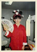 ソノシート「ROSA LUXEMBURG」ジャケット撮影時のどんと。