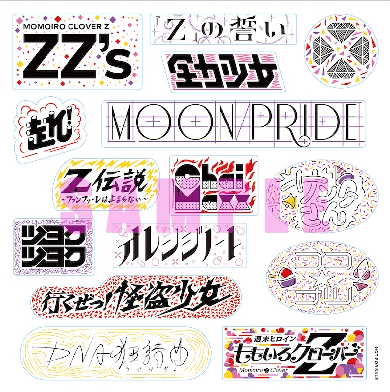 ももいろクローバーZ「ZZ's」クリアステッカーシート