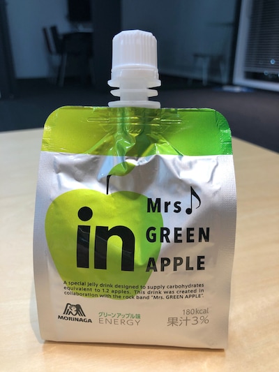 「inゼリー × Mrs. GREEN APPLE」エネルギーグリーンアップル味パッケージ