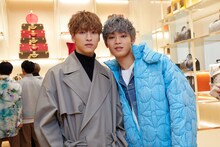 左から金城碧海、與那城奨。