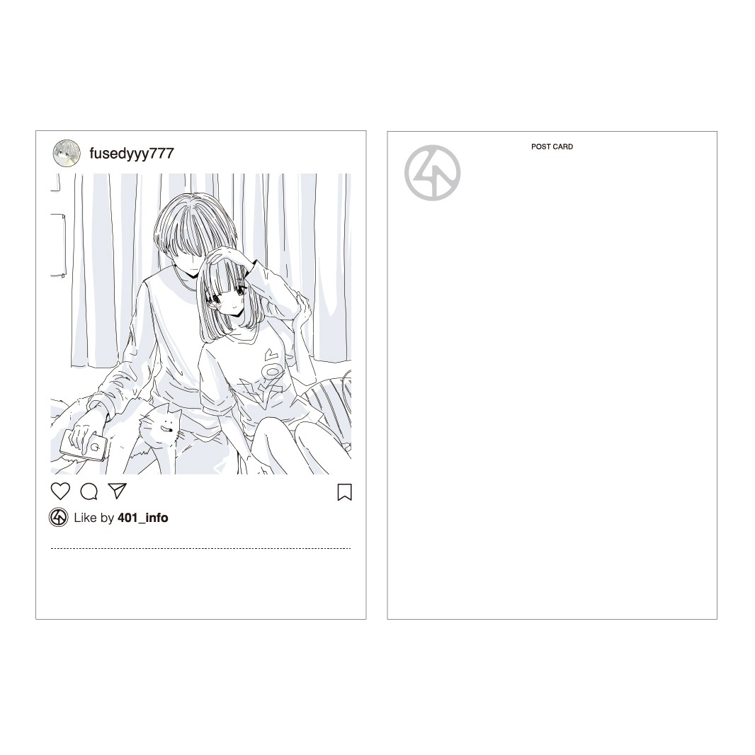 401×ふせでぃ POST CARD（SMILE）見本