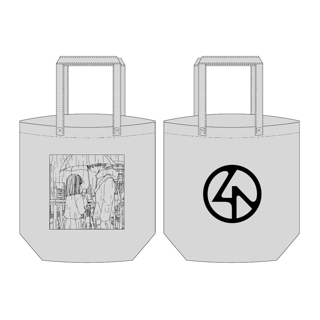 401×ふせでぃ TOTE BAG LIGHT GRAY見本