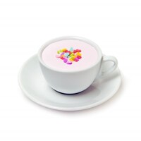 ホッ▽とときめくピンクおはるピーチティーラテ