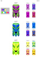 車体にマッピングされるボディデザインの柄。