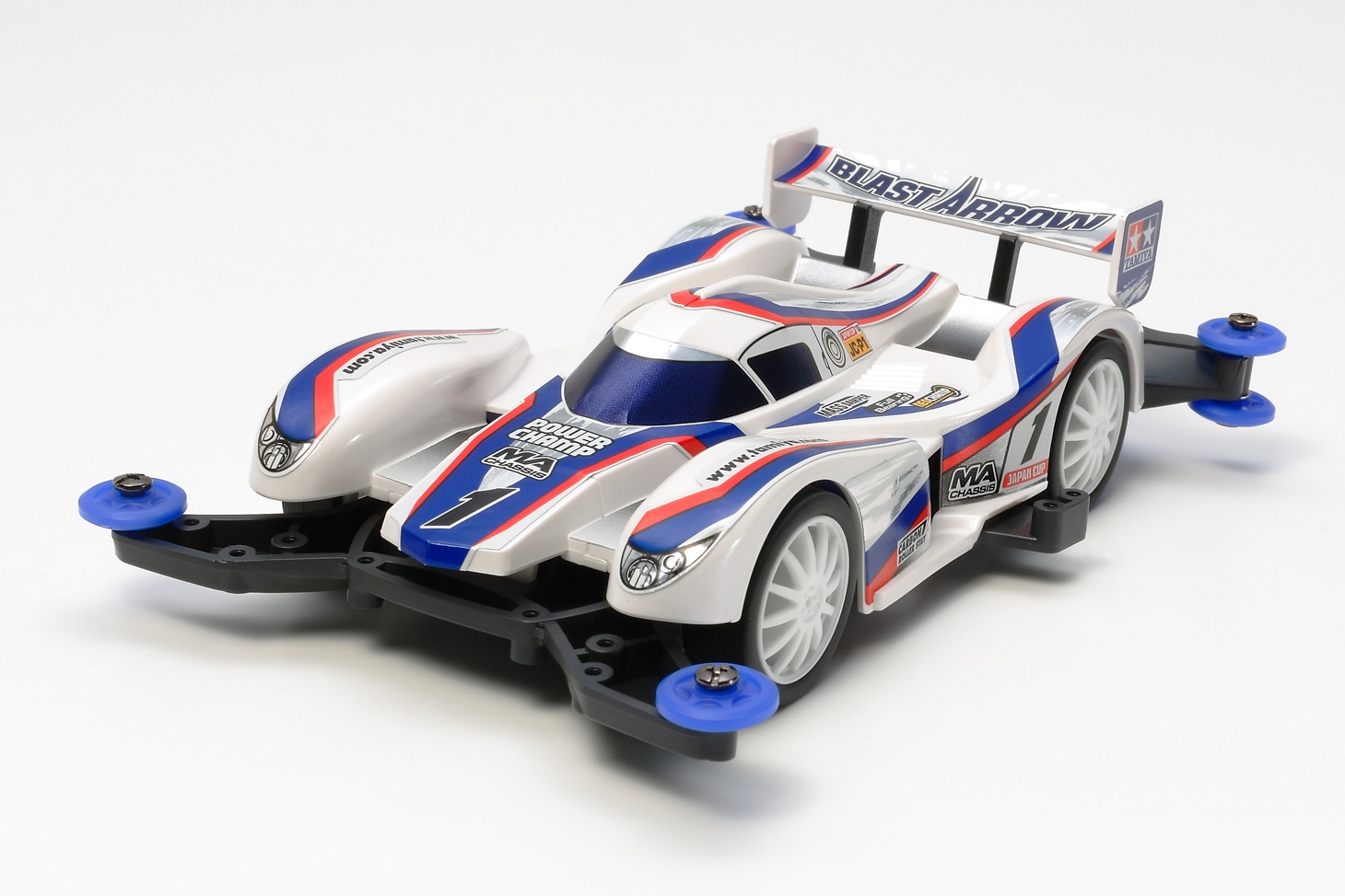 「High Speed Colors -ソニーとつくる、新感覚サーキット-」で使用されるミニ四駆。