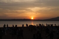 福島・猪苗代湖の景色。