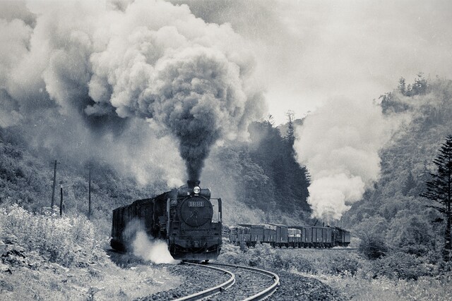 石北本線を走行する蒸気機関車。（写真提供：石田昌隆）