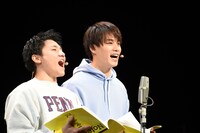 朗読劇 「芸人交換日記」ゲネプロの様子。