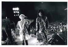 1995年6月に東京・日比谷野外大音楽堂で行われたBO GUMBOS解散ライブの様子。